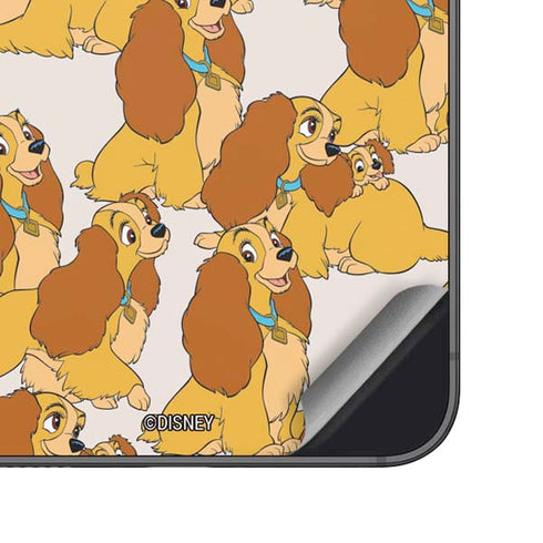 Disney Lady & The Tramp Lady Pattern Galaxy S25 Skin